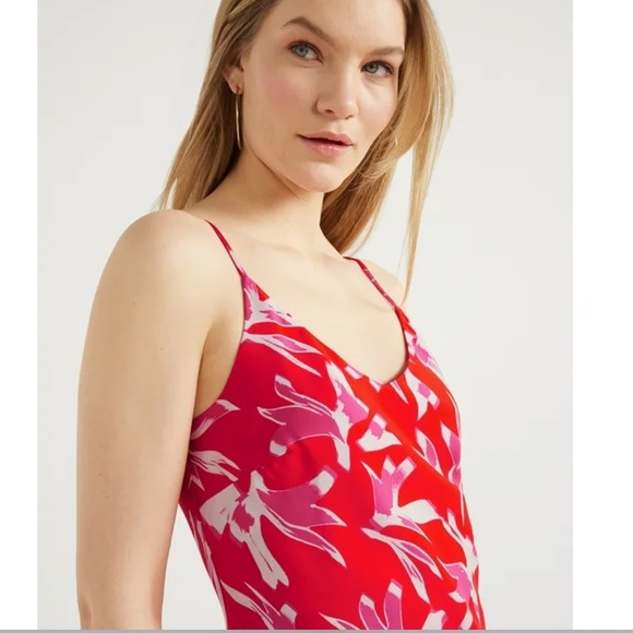 Scoop Women's Satin Midi Slip Dress with Side Slit - Picture 3 of 8